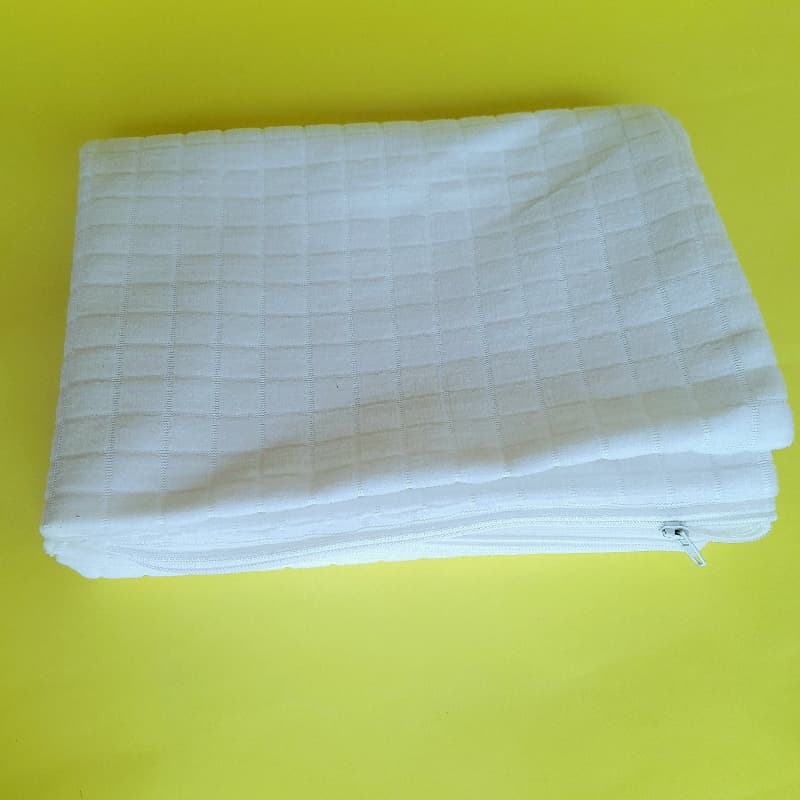 Waterproof zipper jacquard pillow cover pair