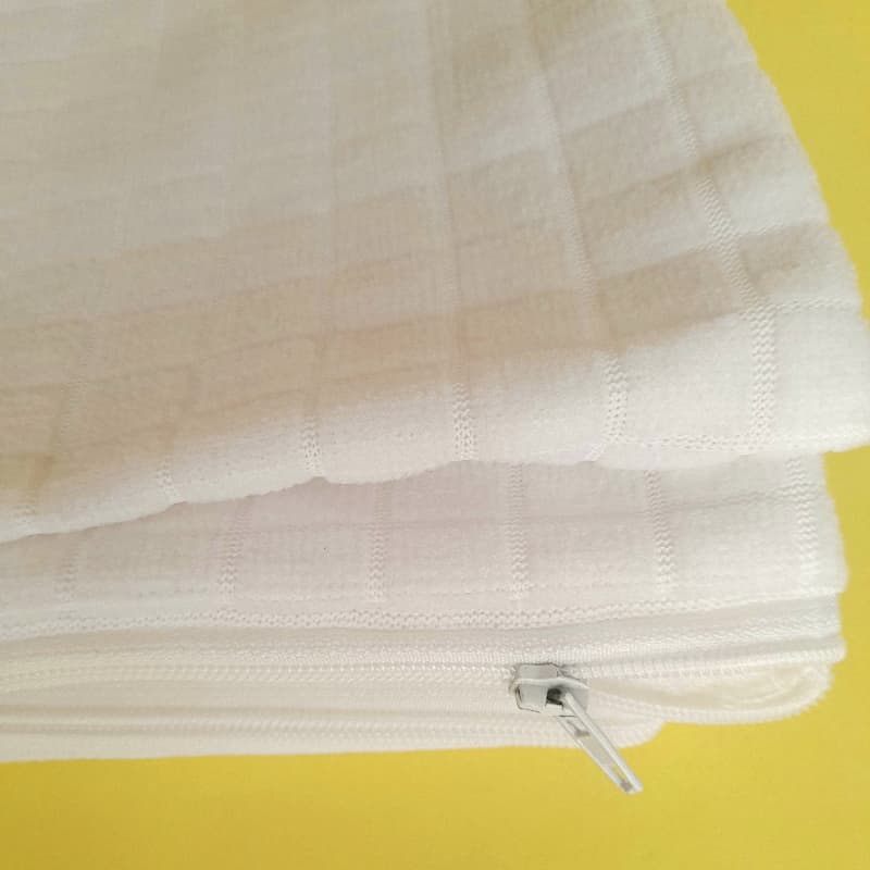 Waterproof zipper jacquard pillow cover pair