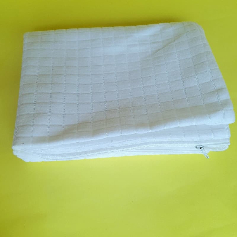 Waterproof mattress protector with waterproof pillow pair